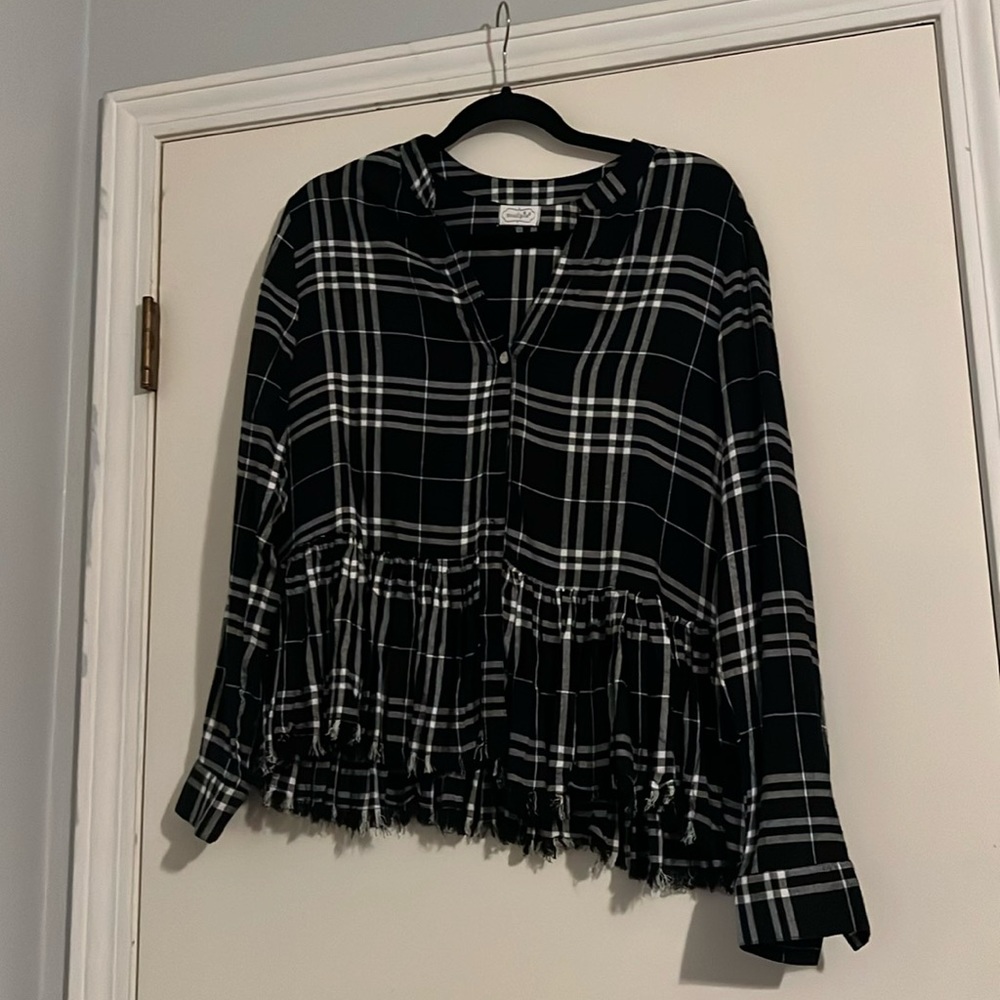 Ruffle flannel